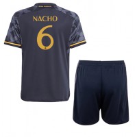 Real Madrid Nacho #6 Vonkajší Detský futbalový dres 2023-24 Krátky Rukáv (+ trenírky)